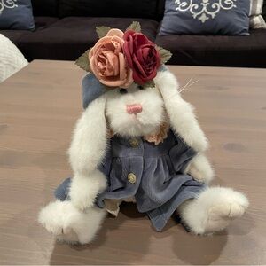 ❌SOLD❌Vanessa D Lapinne 11" 1999 Boyds Collection Easter Bunny Rabbit blue coat